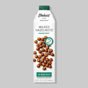 ELMHURST® HAZELNUT MILK UNSWEETENED-Unsweetened Nut Milk-The Roasted Nut Inc.