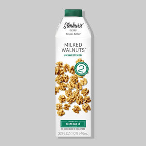 ELMHURST® WALNUT MILK UNSWEETEND-Unsweetened Nut Milk-The Roasted Nut Inc.