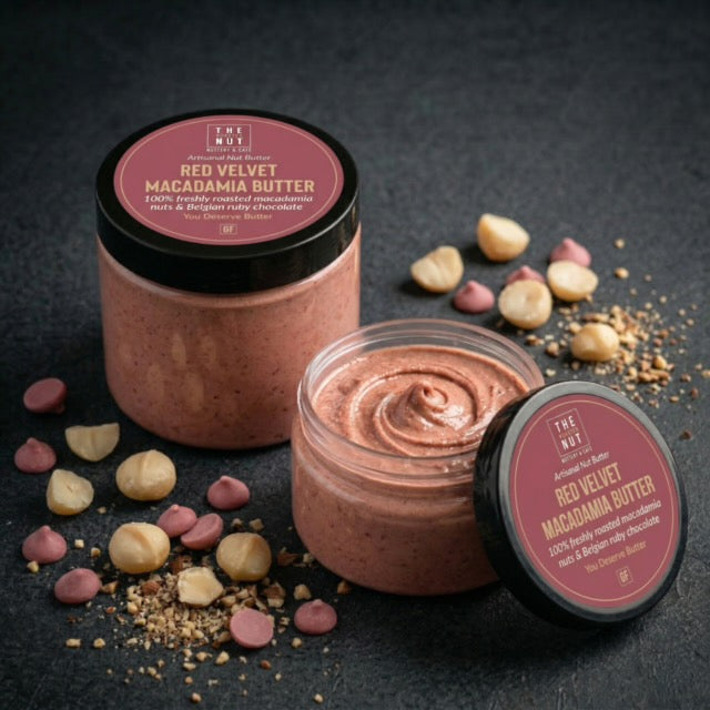 Red Velvet Macadamia Butter-Flavored Blends-The Roasted Nut Inc.