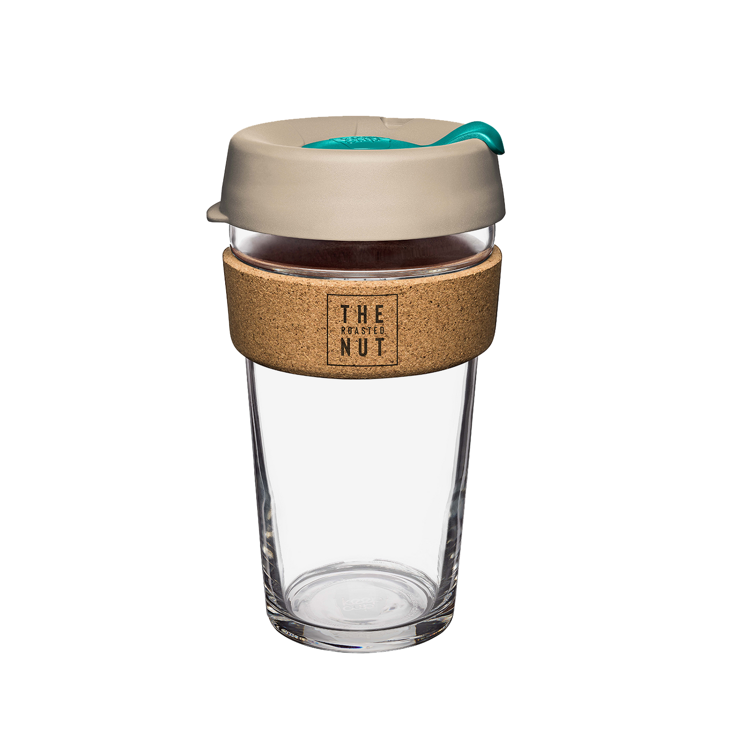 Keepcup Glass & Cork Reusable Coffee Cup- Latte-Reusable Coffee Cups-The Roasted Nut Inc.