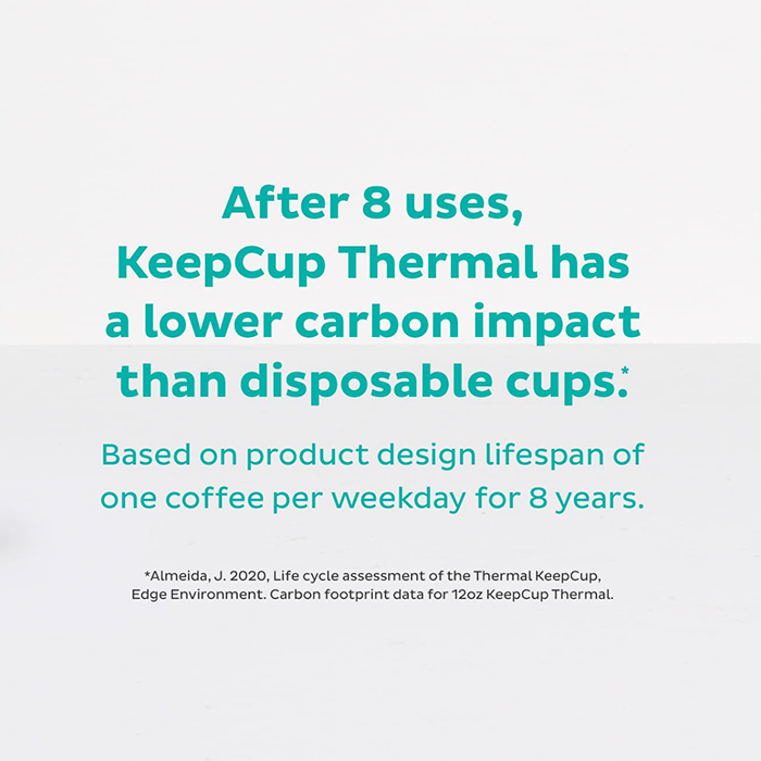 Keepcup Glass & Cork Reusable Coffee Cup- Latte-Reusable Coffee Cups-The Roasted Nut Inc.