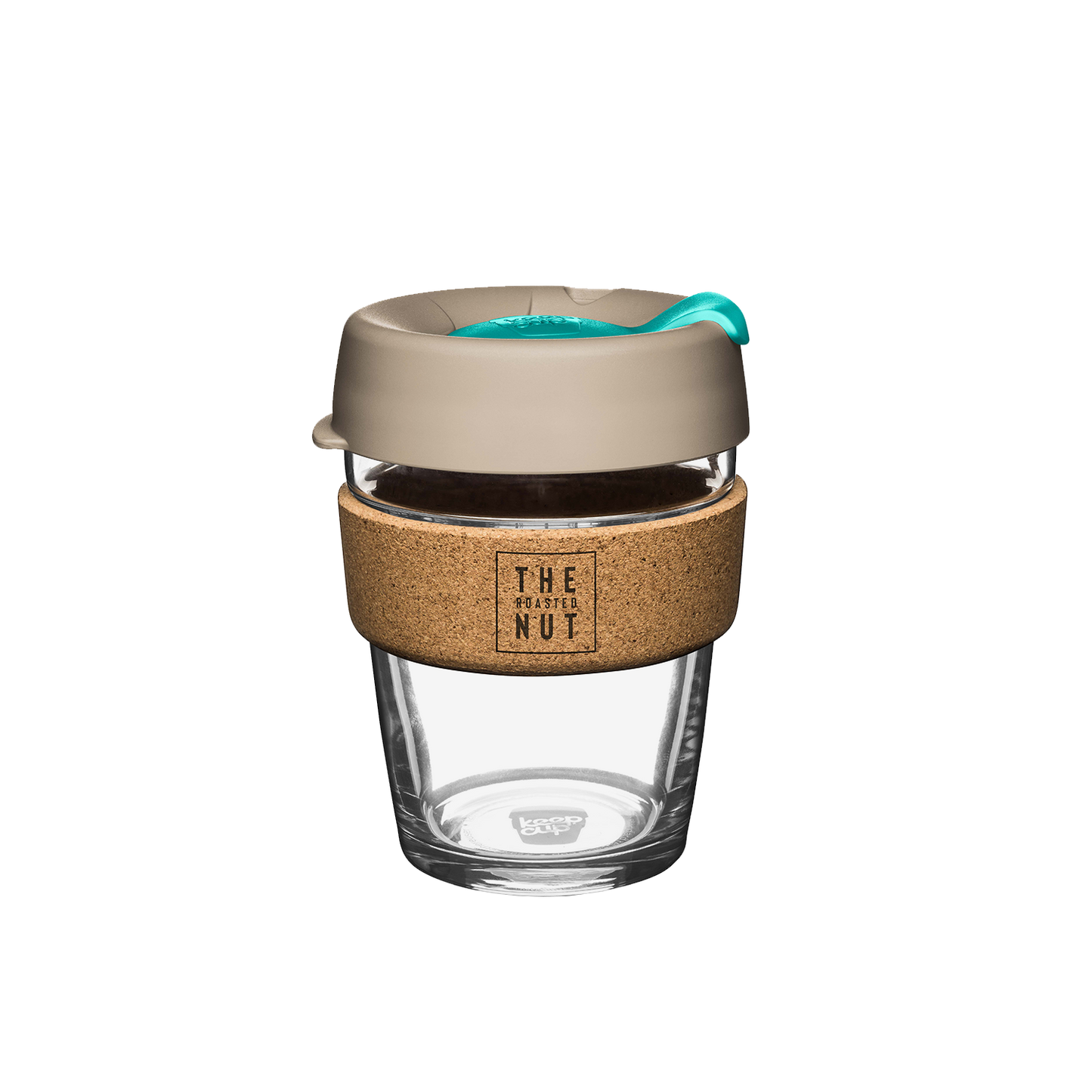 Keepcup Glass & Cork Reusable Coffee Cup- Latte-Reusable Coffee Cups-The Roasted Nut Inc.