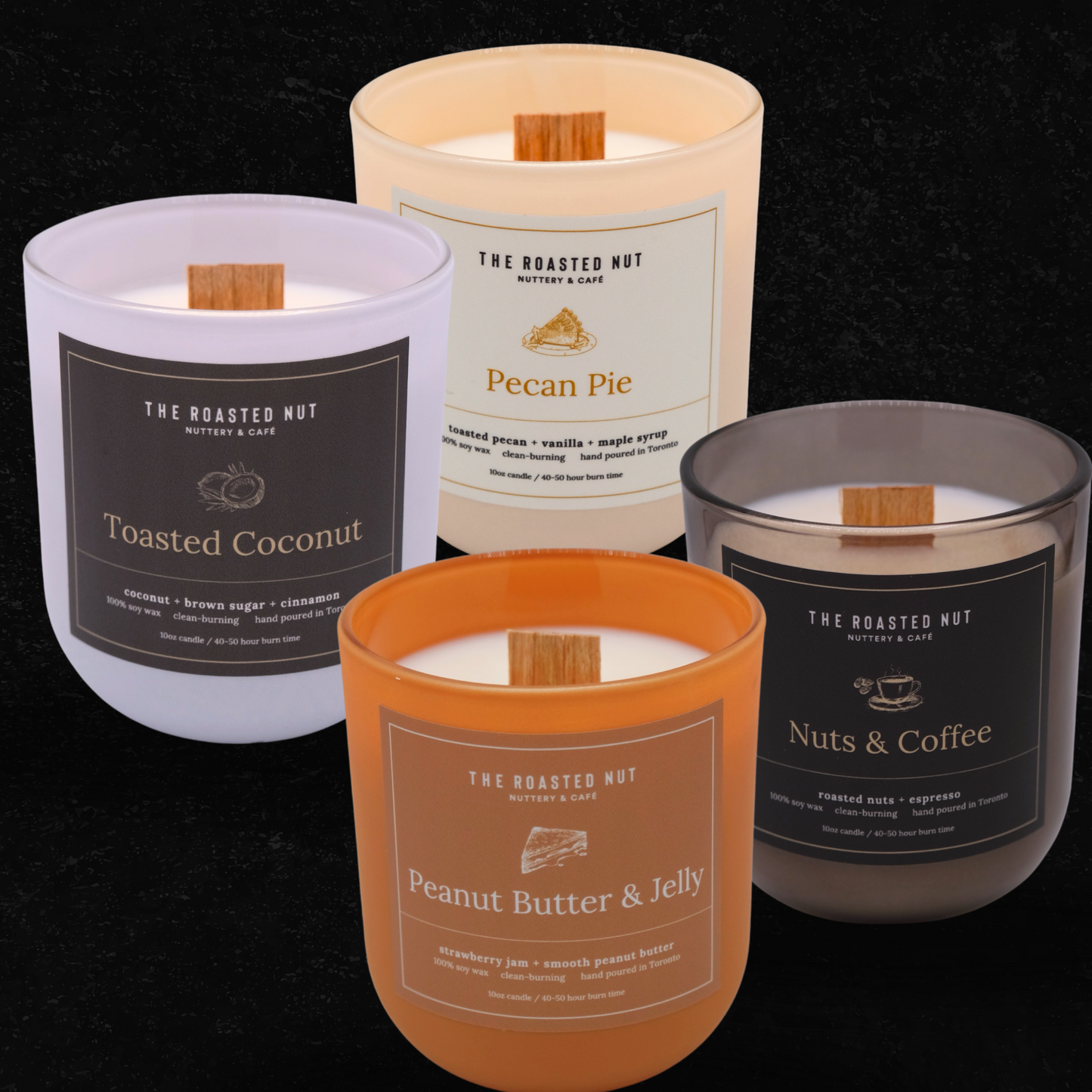 Candle 4 Pack-Gift Bundle-The Roasted Nut Inc.