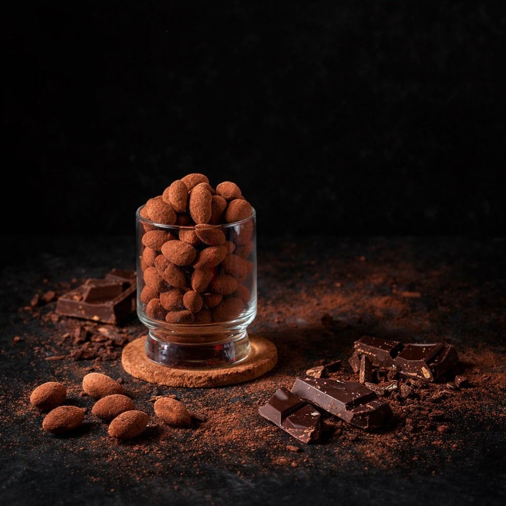 Cocoa Dusted Milk Chocolate Almonds - Limited Edition-Flavoured-The Roasted Nut Inc.