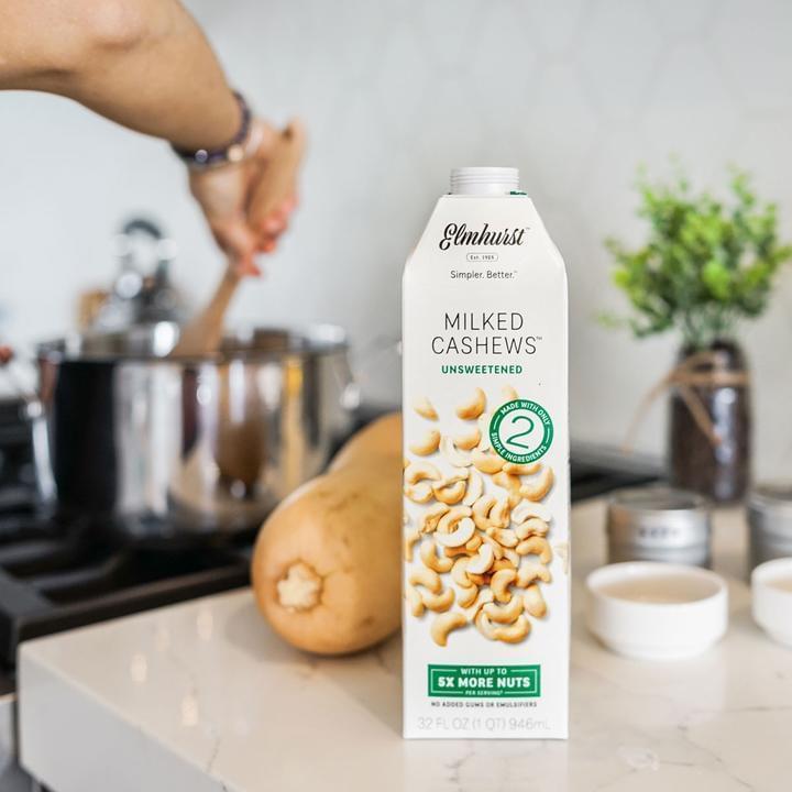 ELMHURST® CASHEW MILK UNSWEETENED-Unsweetened Nut Milk-The Roasted Nut Inc.