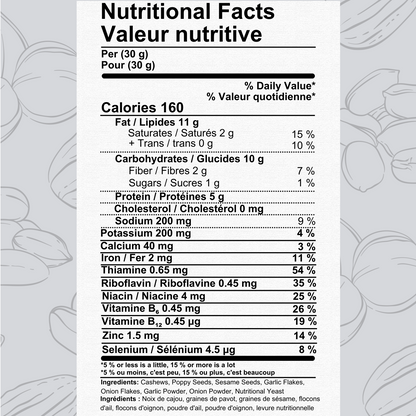 Everything Bagel Cashews- Auto Renew-Roasted Nuts-The Roasted Nut Inc.