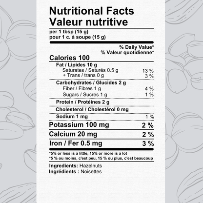 Hazelnut Butter-Single Ingredients-The Roasted Nut Inc.