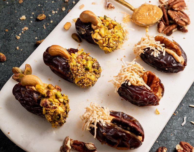 Peanut Butter And Cashew Butter Stuffed Dates-Nut Butter-The Roasted Nut Inc.