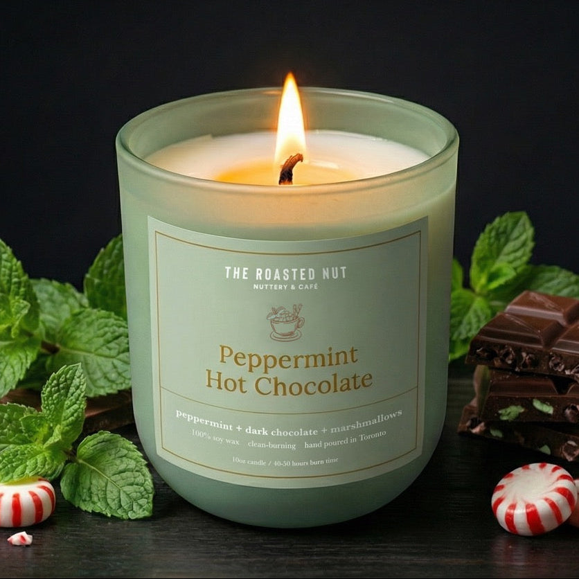 Peppermint Hot Chocolate Candle-The Roasted Nut Inc.