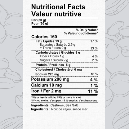 Salted Cashews 10.00% Off Auto Renew-The Roasted Nut Inc.