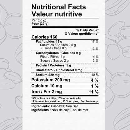 Salted Double Roasted Cashews-Salted-The Roasted Nut Inc.