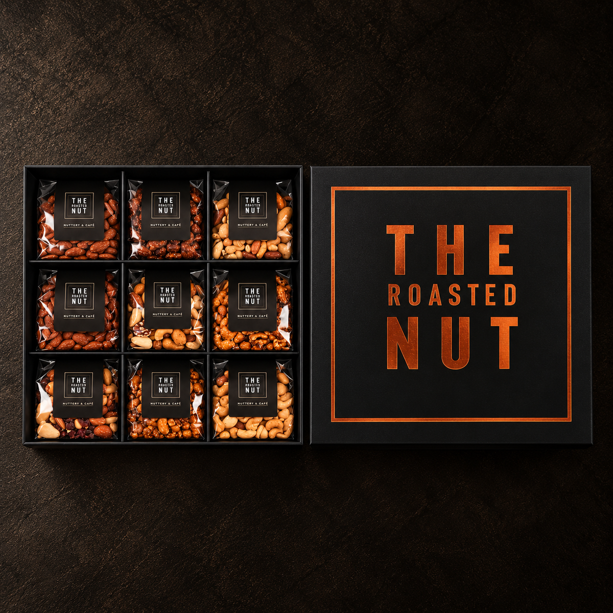 The Black Box - Large-Gift Box-The Roasted Nut Inc.