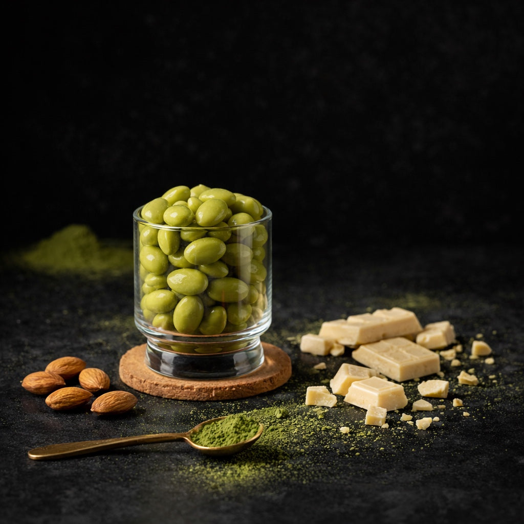 White Chocolate Matcha Almonds-Flavoured-The Roasted Nut Inc.