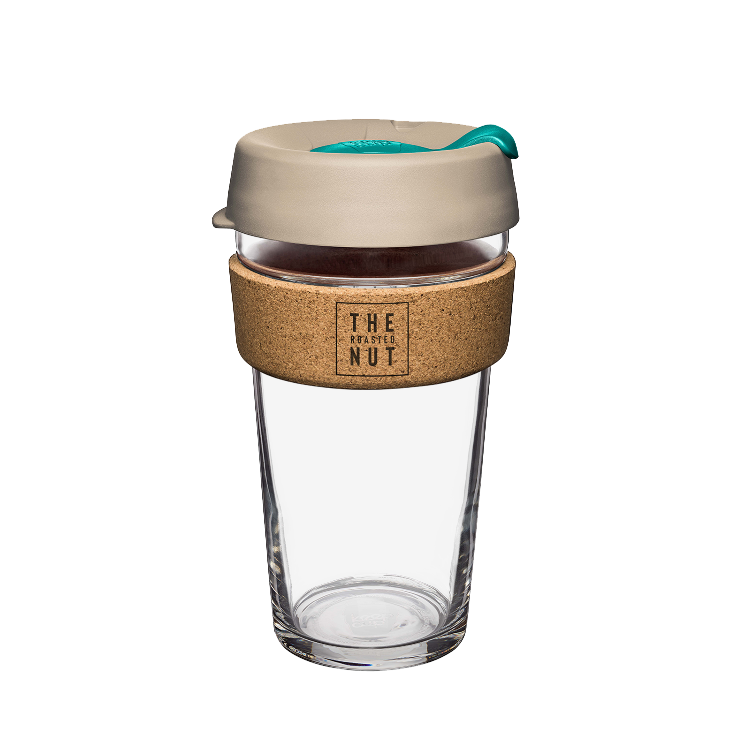 Keepcup Glass & Cork Reusable Coffee Cup- Latte-Reusable Coffee Cups-The Roasted Nut Inc.